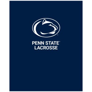 navy folder with Penn State Lacrosse below Athletic Logo